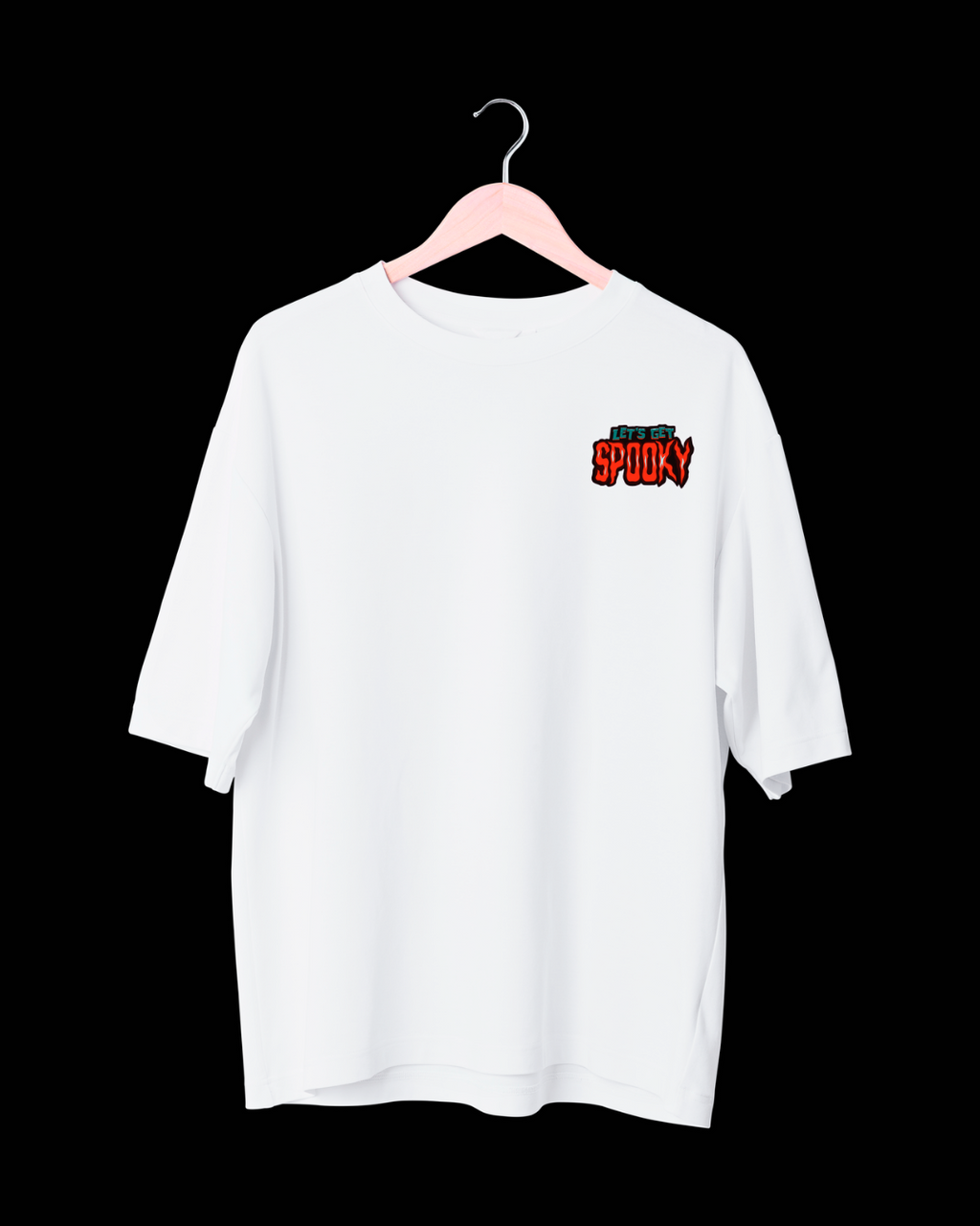 Skates Wolf Oversized White Unisex T Shirt