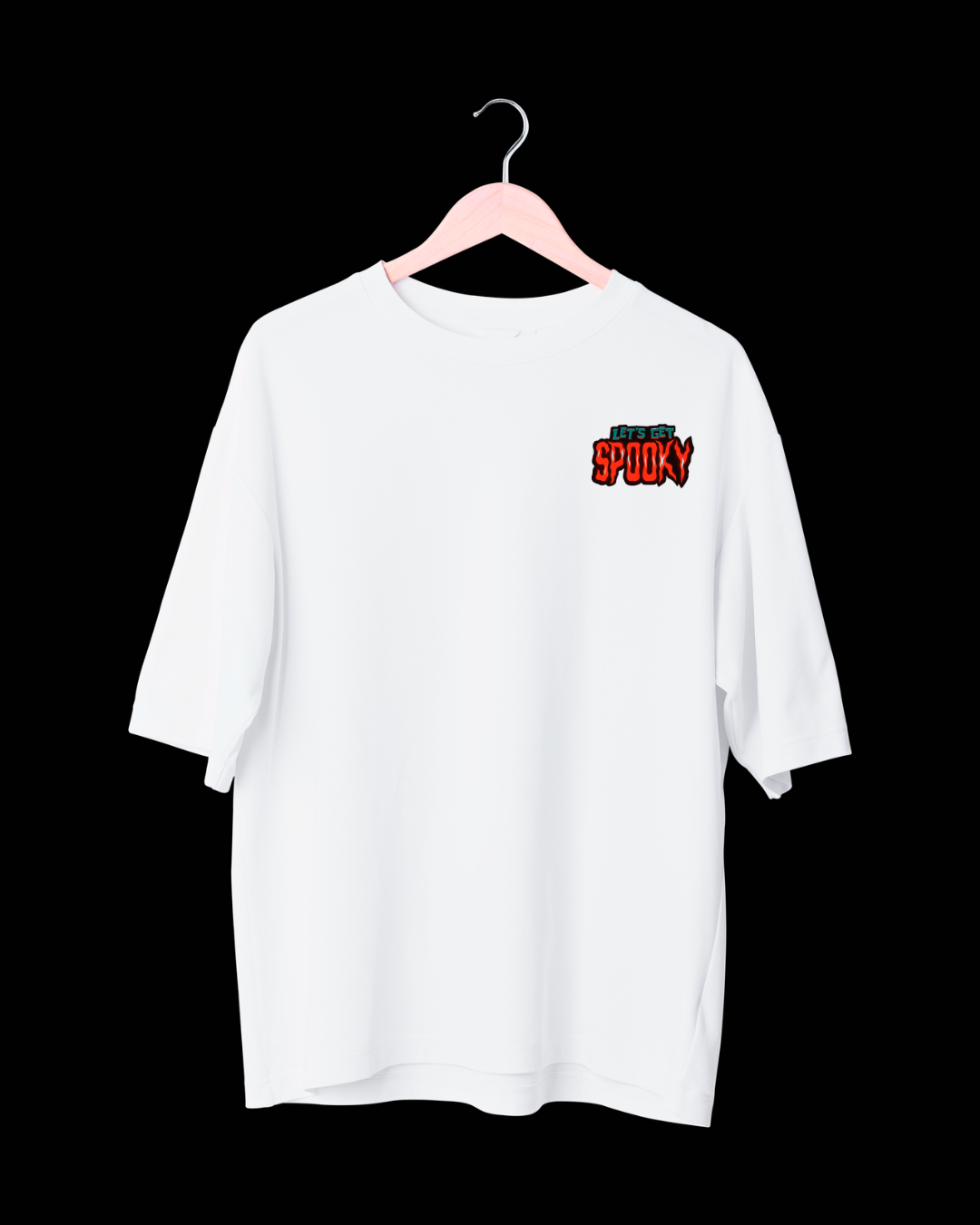 Skates Wolf Oversized White Unisex T Shirt