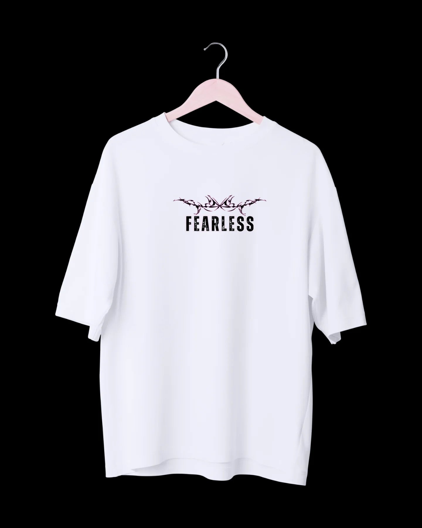 Fearless Samurai, Oversized White Unisex T shirt